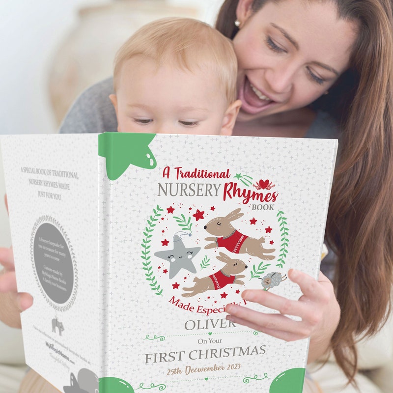 My First Christmas Personalized Book Etsy