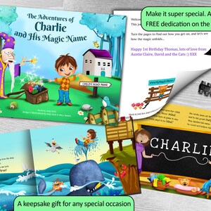 1st Birthday Gift A Fun Personalised Story Book Perfect for Children Aged 0-8 Years A Life Long Keepsake Gift NEXT DAY DISPATCH image 2