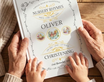 Personalised Christening Baptism Gift Book: A Treasury Of Nursery Rhymes For Baby