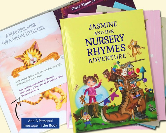 Personalized Nursery Rhymes And Poems Baby Keepsake Book 1st Etsy