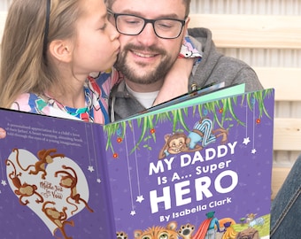 Libro personalizado de papá héroe: regalo padre-hijo