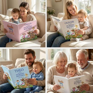 Personalised Book of Nursery Rhymes & Poems for Newborns and Toddlers. Keepsake image 9