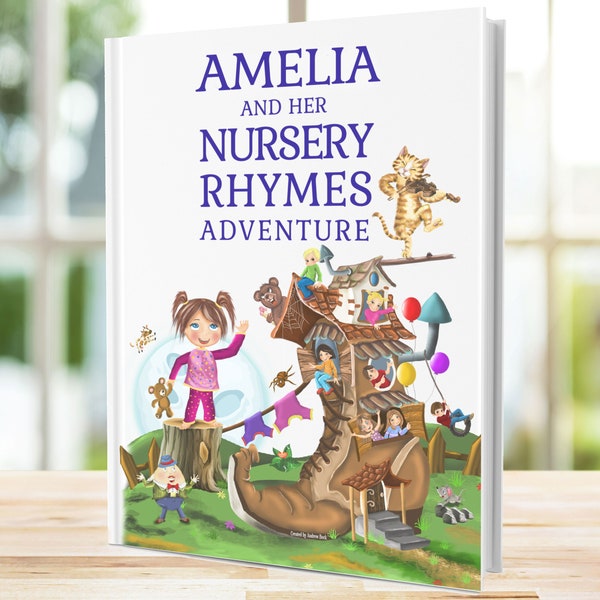 First Birthday Gift - Personalized Book of Timeless Nursery Rhymes and Modern Poems for Baby and Child - Beautiful Baby Gift