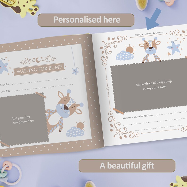 Baby Journal Book Personalized for Mother and Baby A Etsy