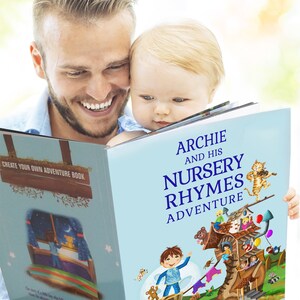 My Nursery Rhymes and Personalized Poems Book for Children Aged 0-4 Years Every Rhyme Customized with Child Name A Very Special Keepsake image 2