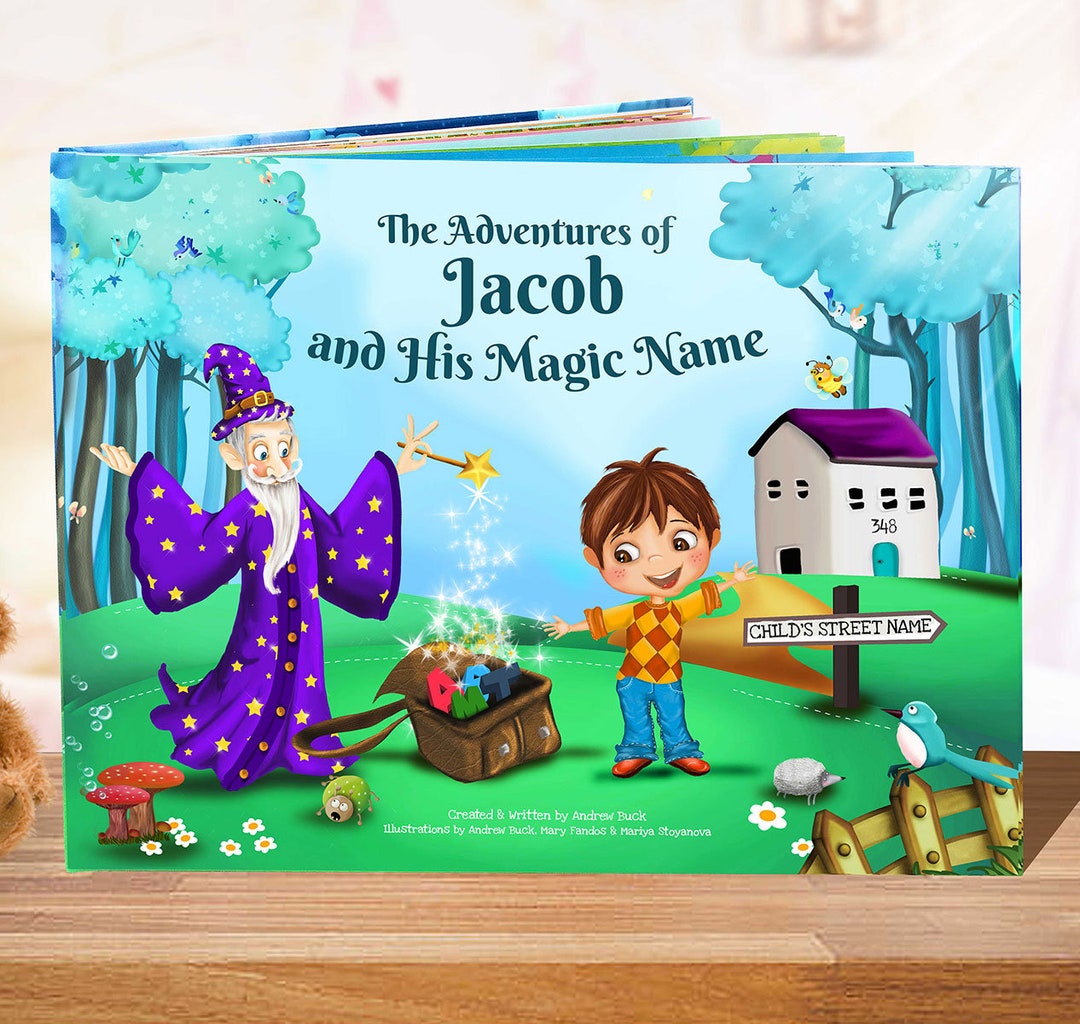 Custom Made Book With Child's Name. A Clever Magical Unique Story Based