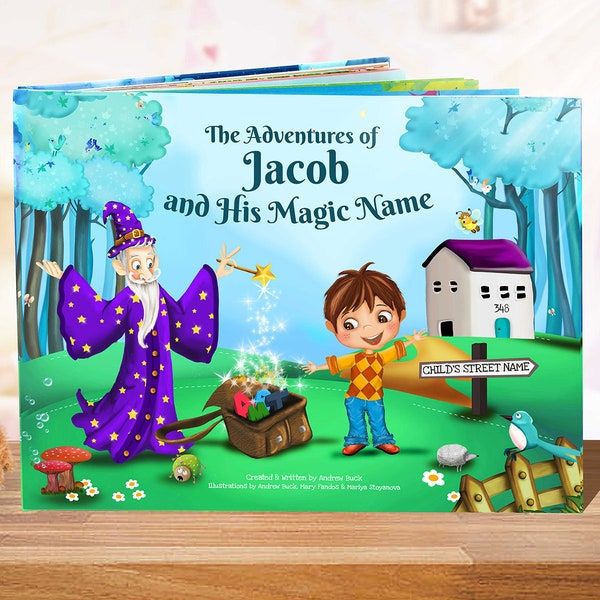 Custom Made Book with Child's Name. A Clever Magical Unique Story Based On Letters from A Child's Name. A forever Keepsake NEXT DAY DISPATCH