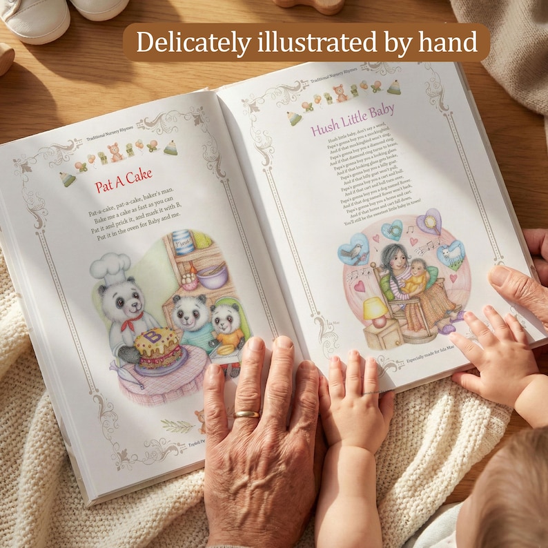 Personalised Christening / Baptism Gift Book of Classic Nursery Rhymes: Keepsake Treasury image 8