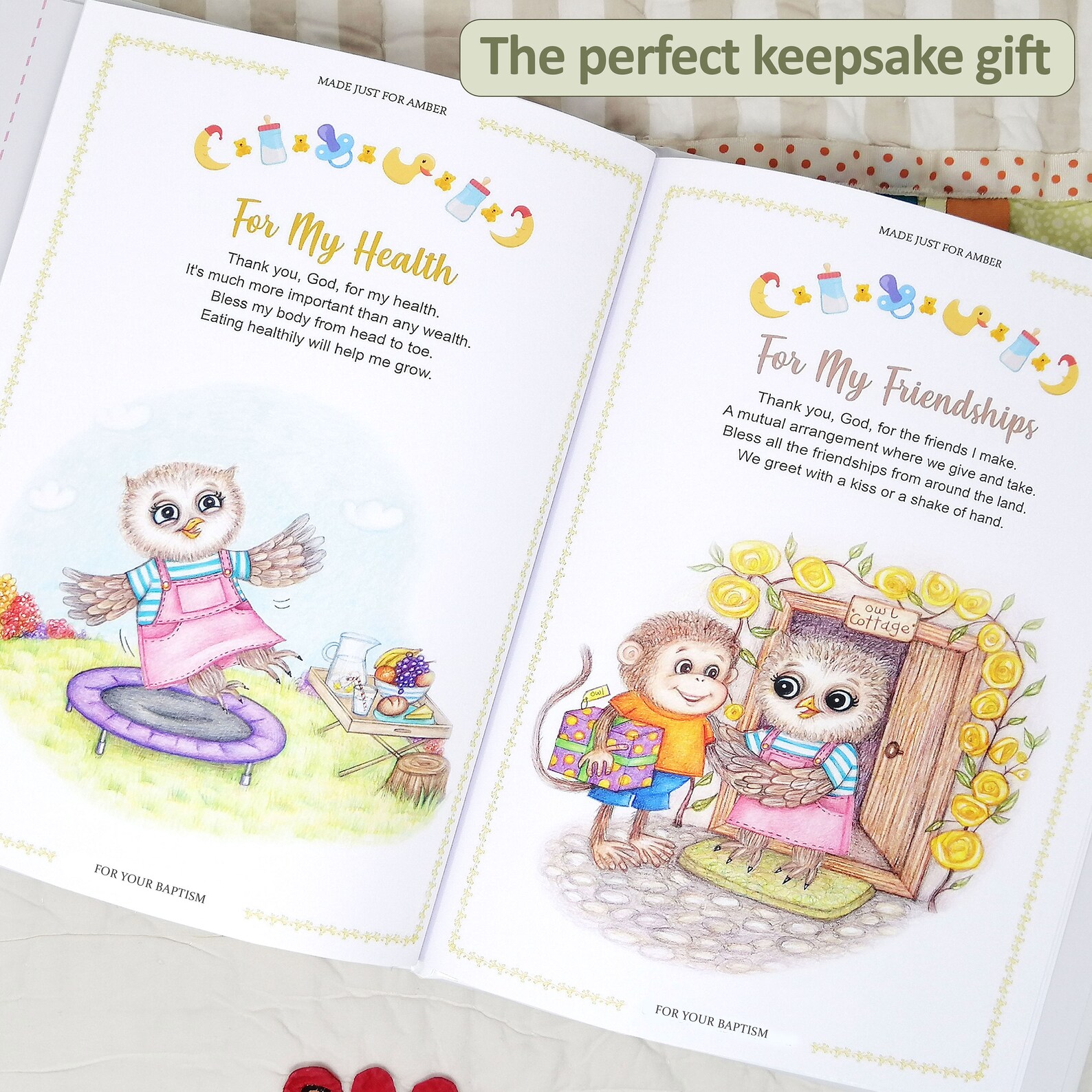 Baptism Gift Book for Baby A Very Special Personalized Book Etsy
