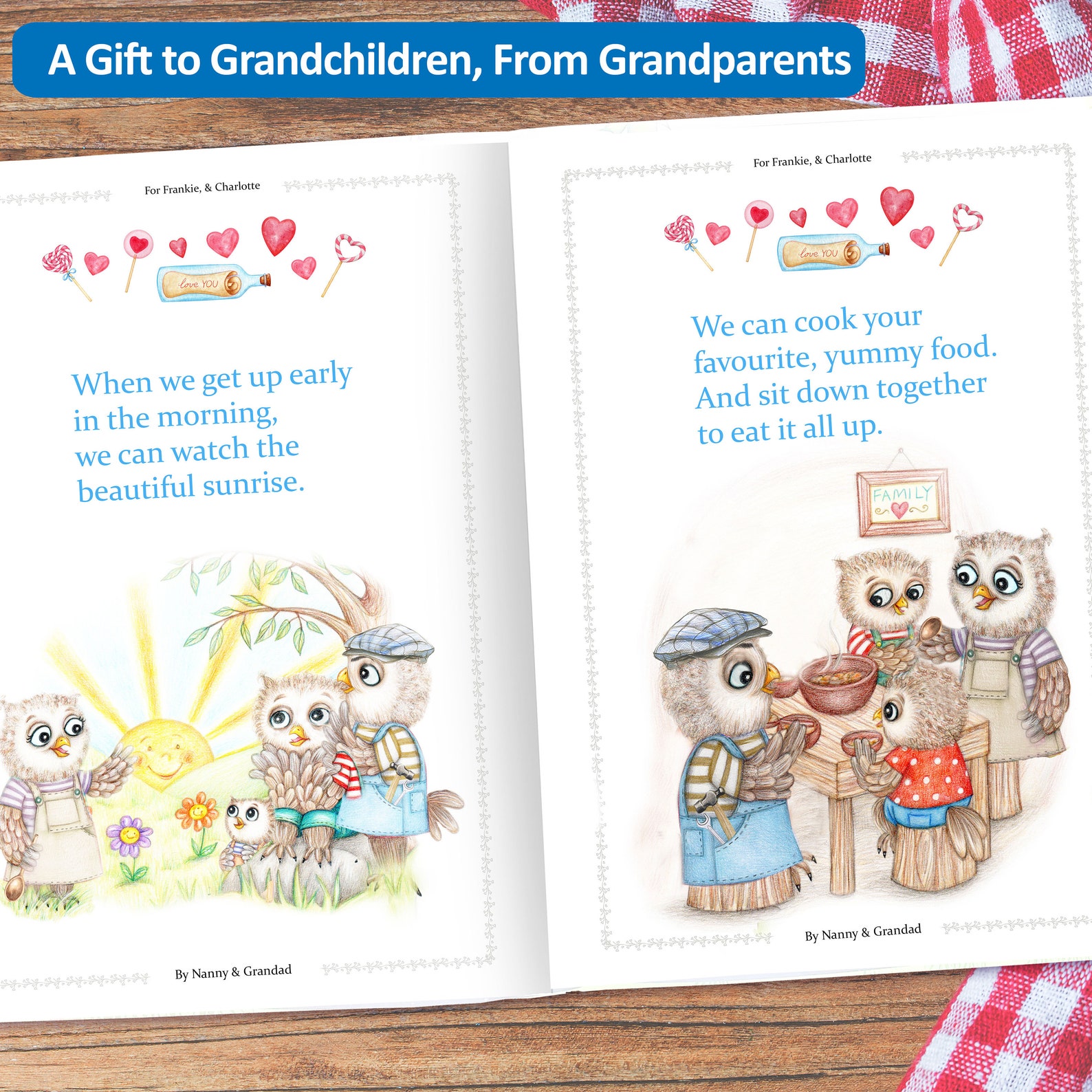 Personalized Book for Grandchildren From Grandparents. All the Etsy