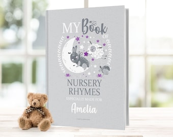 Libro de rimas infantiles personalizado: recuerdo hecho a mano para bebés