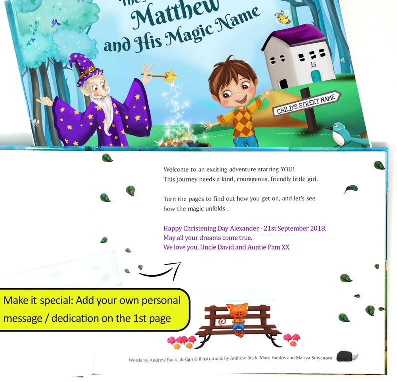 Custom Made Book with Child's Name. A Clever Magical Etsy