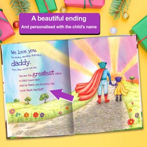 Daddy Hero Personalized Book A Funny, Yet Heart-Warming Look At The Love Between A Child and Their Father For Children Aged 0-8 Years image 7