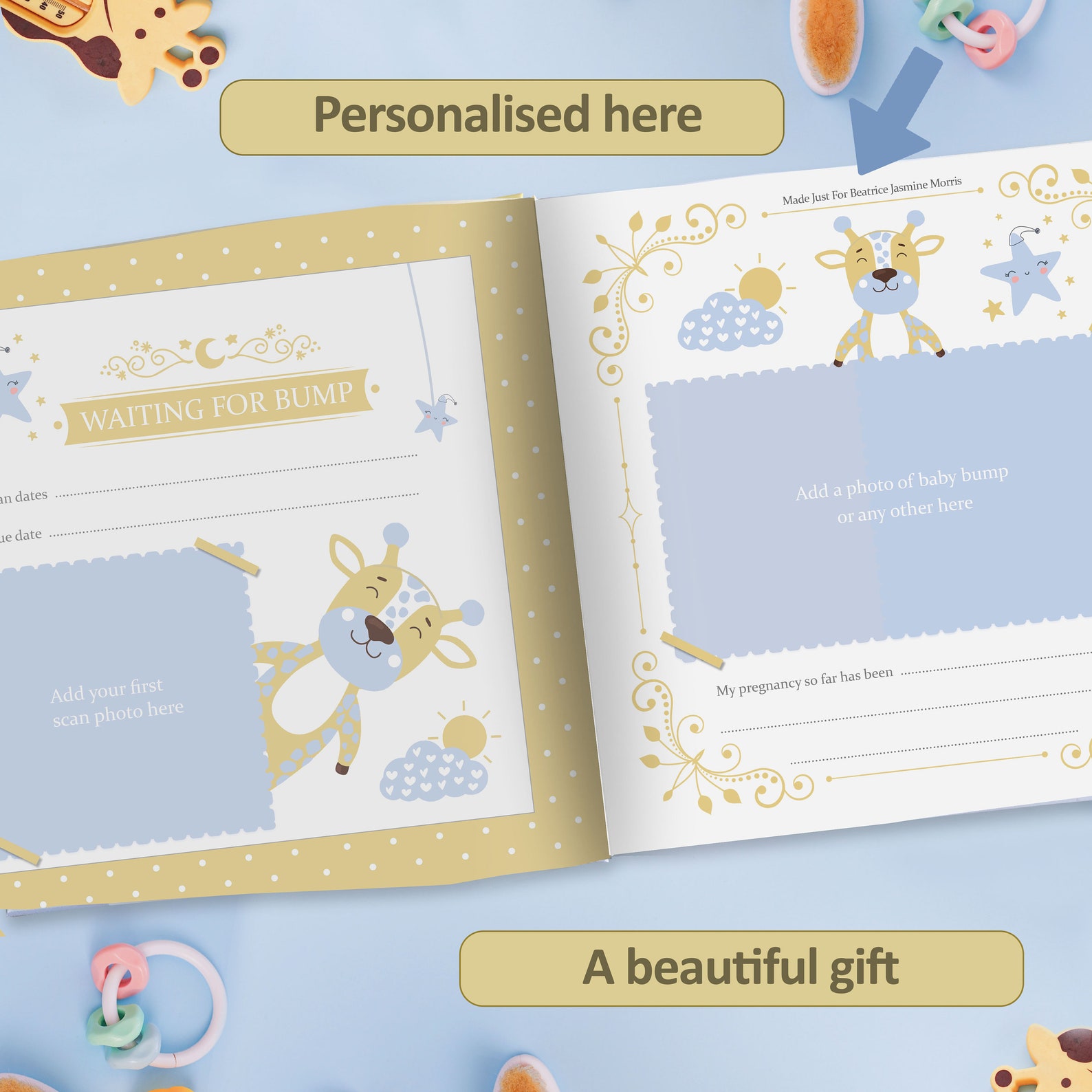 Personalized Baby Record Book for Mother and Baby A Special Etsy UK