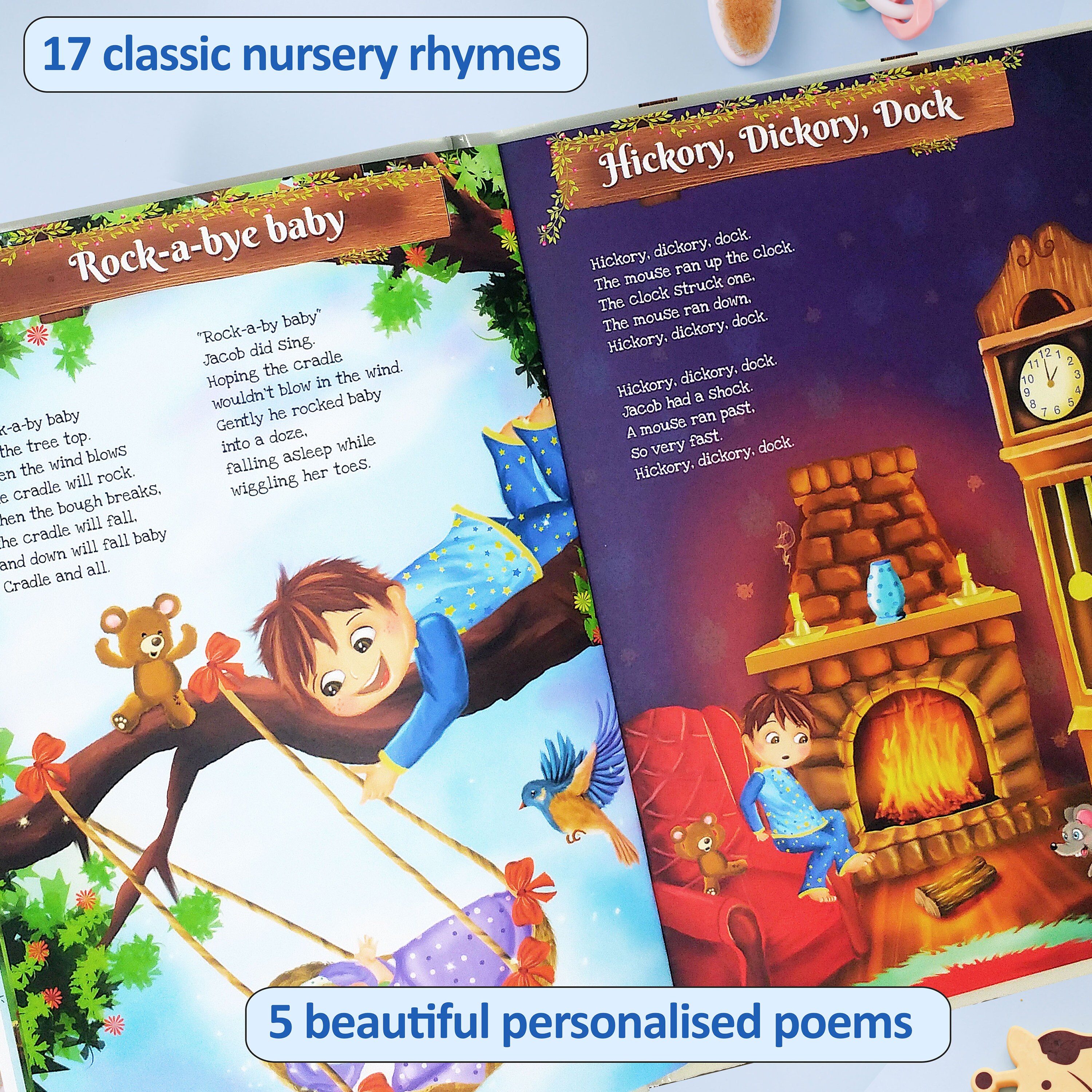 Personalized Book of Timeless Nursery Rhymes and Poems for Etsy Australia