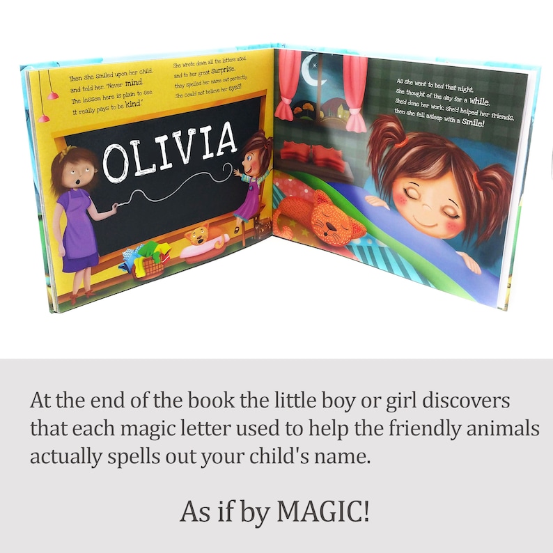 A Magic Personalised Book for Children, Kids Story Books, Personalized Gift, Gift for Kids, Niece, Nephew Gift For 0-8 Years, Magic Ending image 6