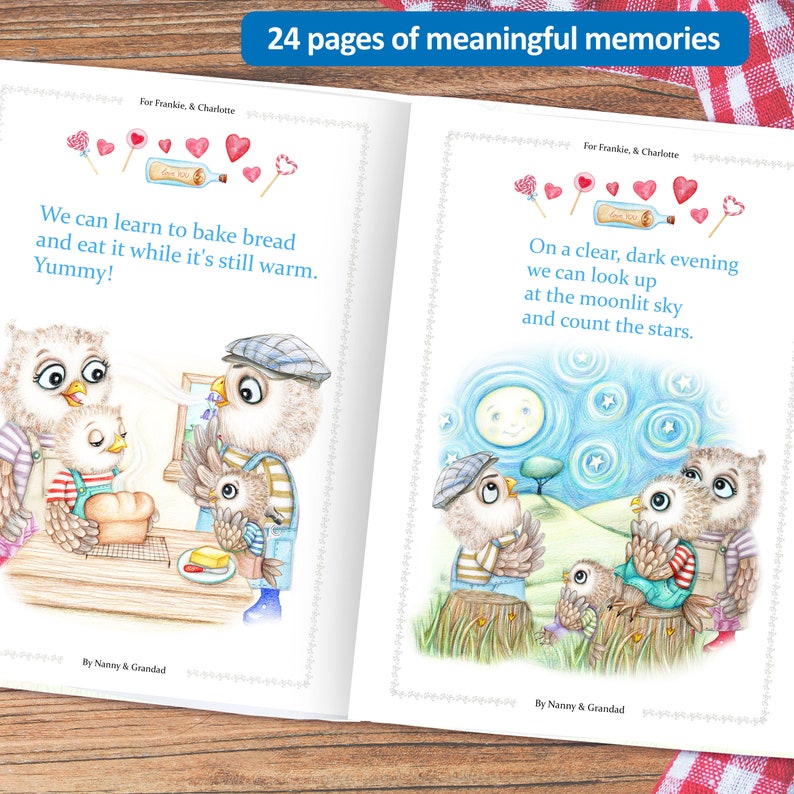 Personalized Book for Grandchildren From Grandparents. All the Etsy