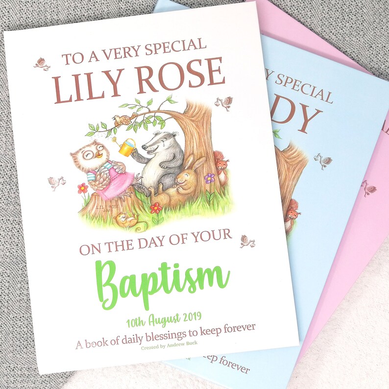 Baptism Gift Book for Baby A Very Special Personalized Book Etsy UK