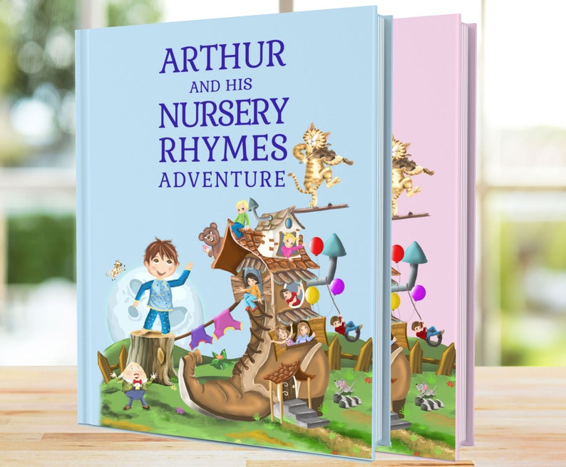 My Nursery Rhymes and Personalized Poems Book for Children Aged 0-4 Years Every Rhyme Customized with Child Name A Very Special Keepsake image 1