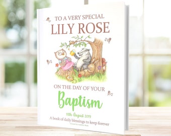 Baptism Gift Book, A Very Special Personalized Book of Blessings Especially Made for Child's Baptism Day Gift