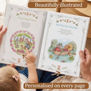 Personalised Christening / Baptism Gift Book of Classic Nursery Rhymes: Keepsake Treasury image 4