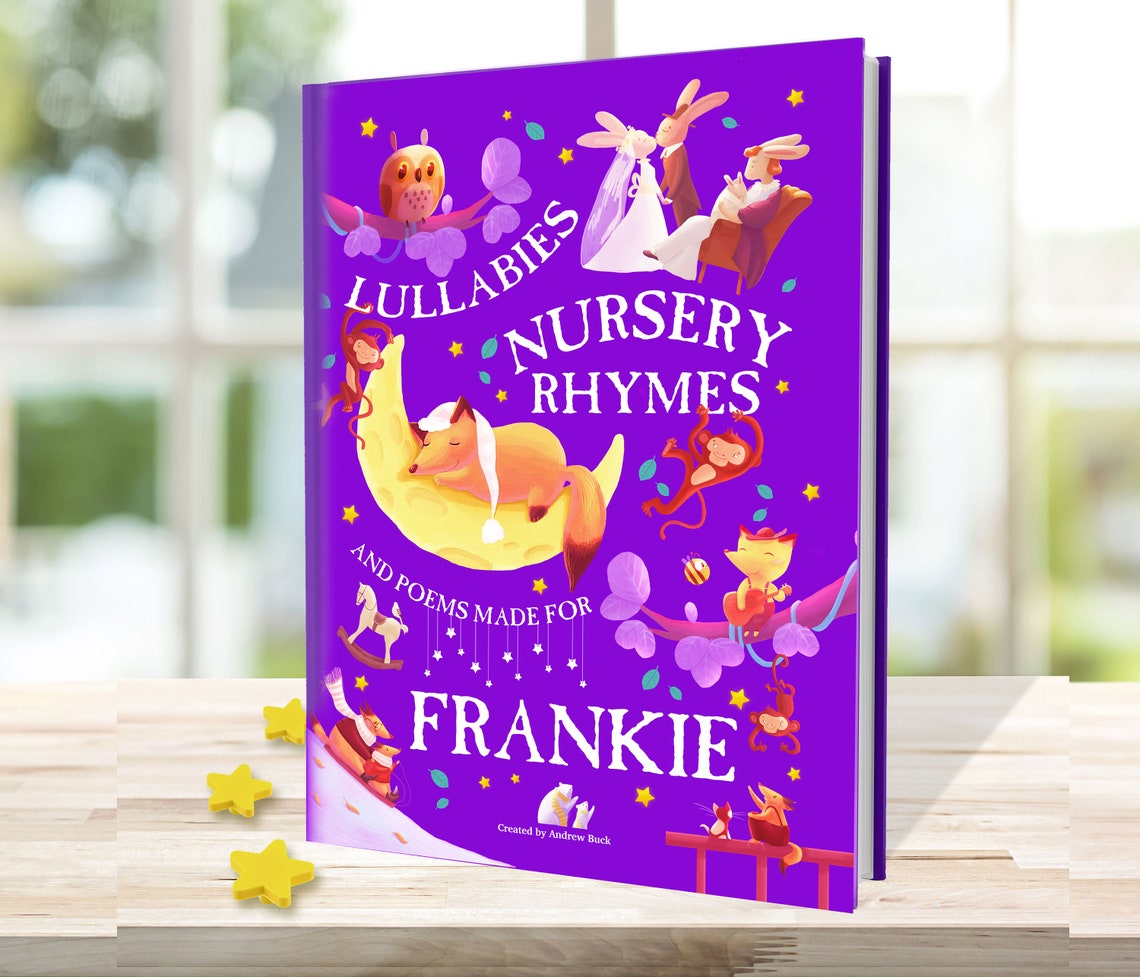 Personalised Book of Nursery Rhymes and Lullabies for Baby or Etsy