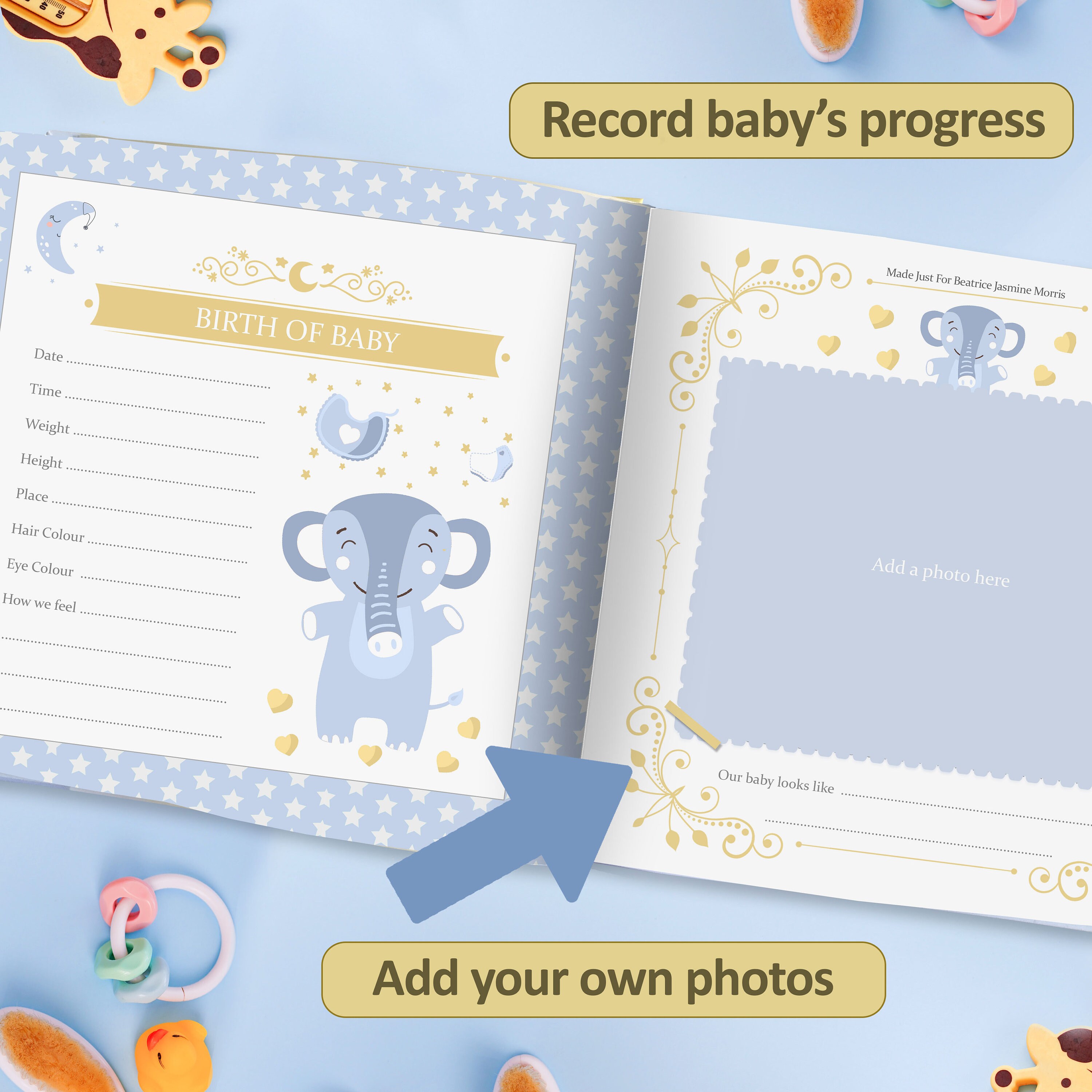 Baby Journal Book Personalized for Mother and Child A Etsy Australia