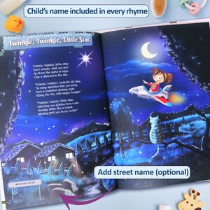 My Nursery Rhymes and Personalized Poems Book for Children Aged 0-4 Years Every Rhyme Customized with Child Name A Very Special Keepsake image 4