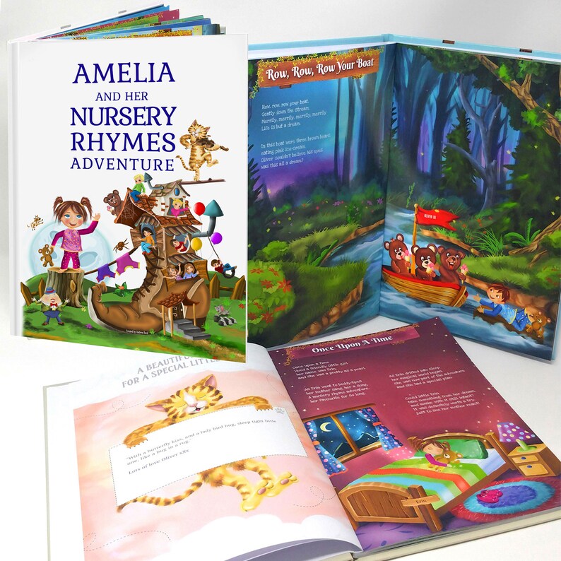 Personalized Book of Nursery Rhymes for Baby and Child 1st Etsy UK