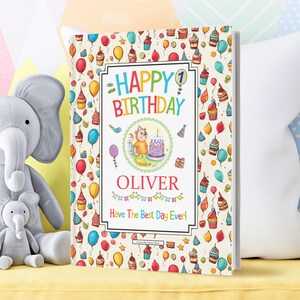 Personalised Happy Birthday Gift Book for Children Aged 1-8. Give Your ...