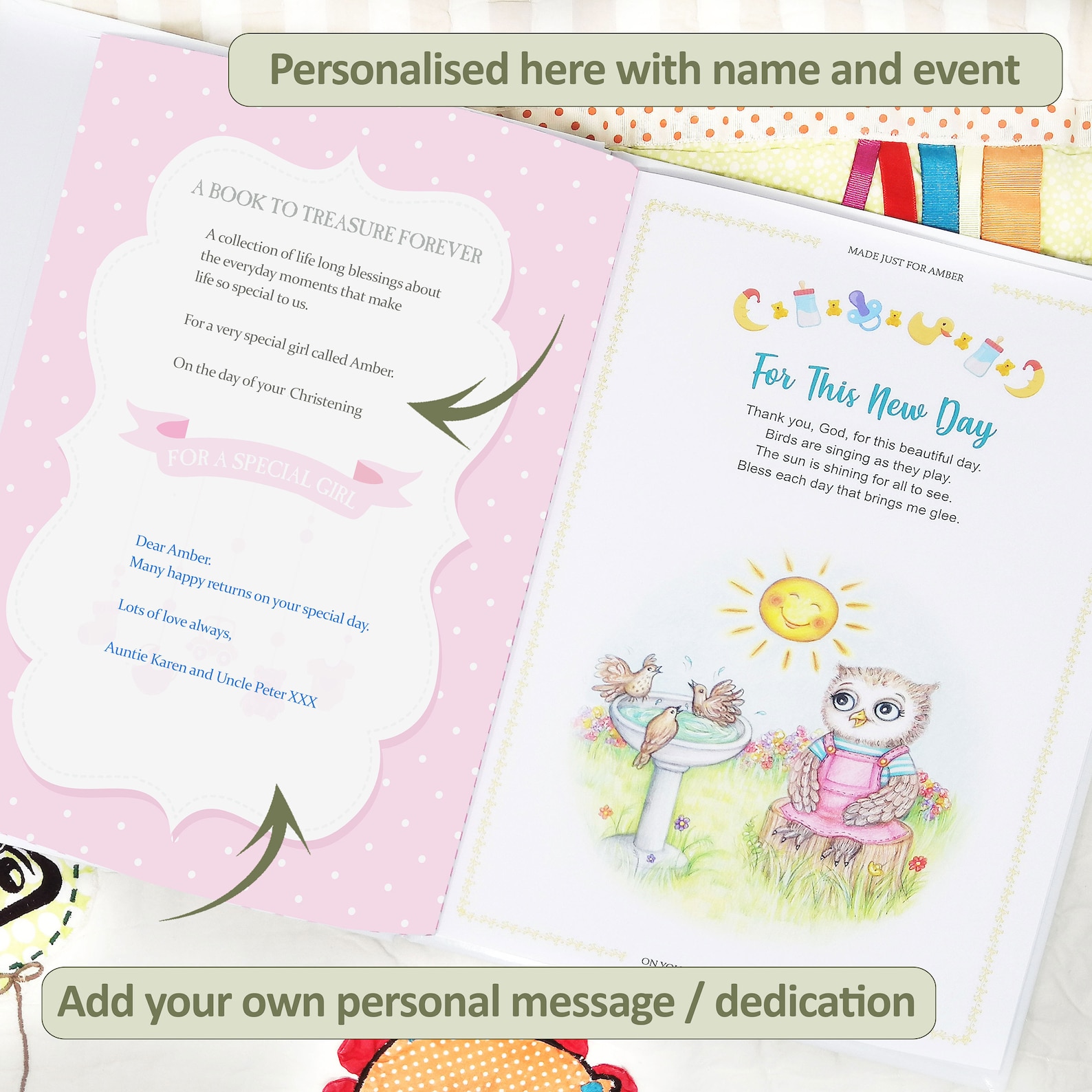 Personalised Christening Gift Book for Baby. A Very Special Etsy