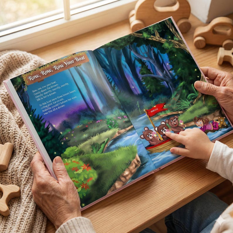 Personalised Book of Nursery Rhymes & Poems for Newborns and Toddlers. Keepsake image 11