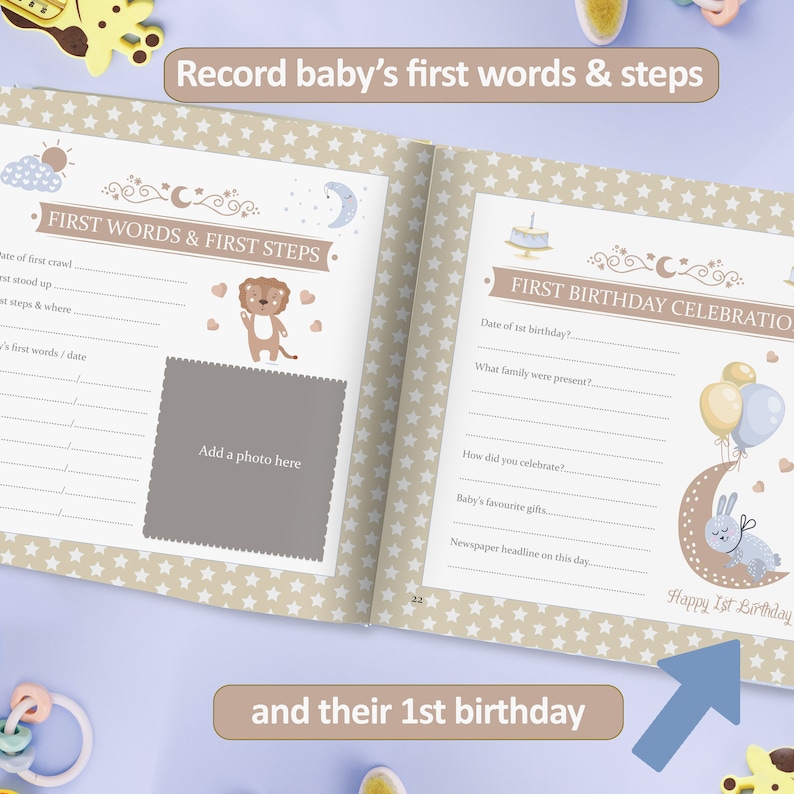 Baby Record Book Personalised for Mother and Baby A Special Etsy UK
