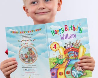 Libro de cuentos de feliz cumpleaños personalizado: regalo de recuerdo para niños