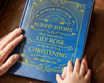 Libro de rimas infantiles para bautizo personalizado: regalo único para bautizo/bautizo