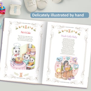 Christening Gift Book, A Very Special Personalised Christening Book of Nursery Rhymes Especially Made for A Child's Christening Day