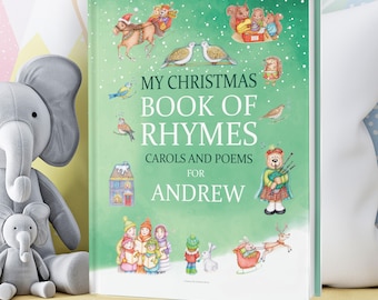 Libro personalizado de rimas y poemas navideños. Cada poema incluye el nombre de tu hijo/a - Recuerdo