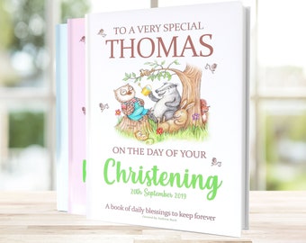 Christening Gift Book | A Very Special Personalised Book of Daily Blessings Especially Made for a Child's Christening Day