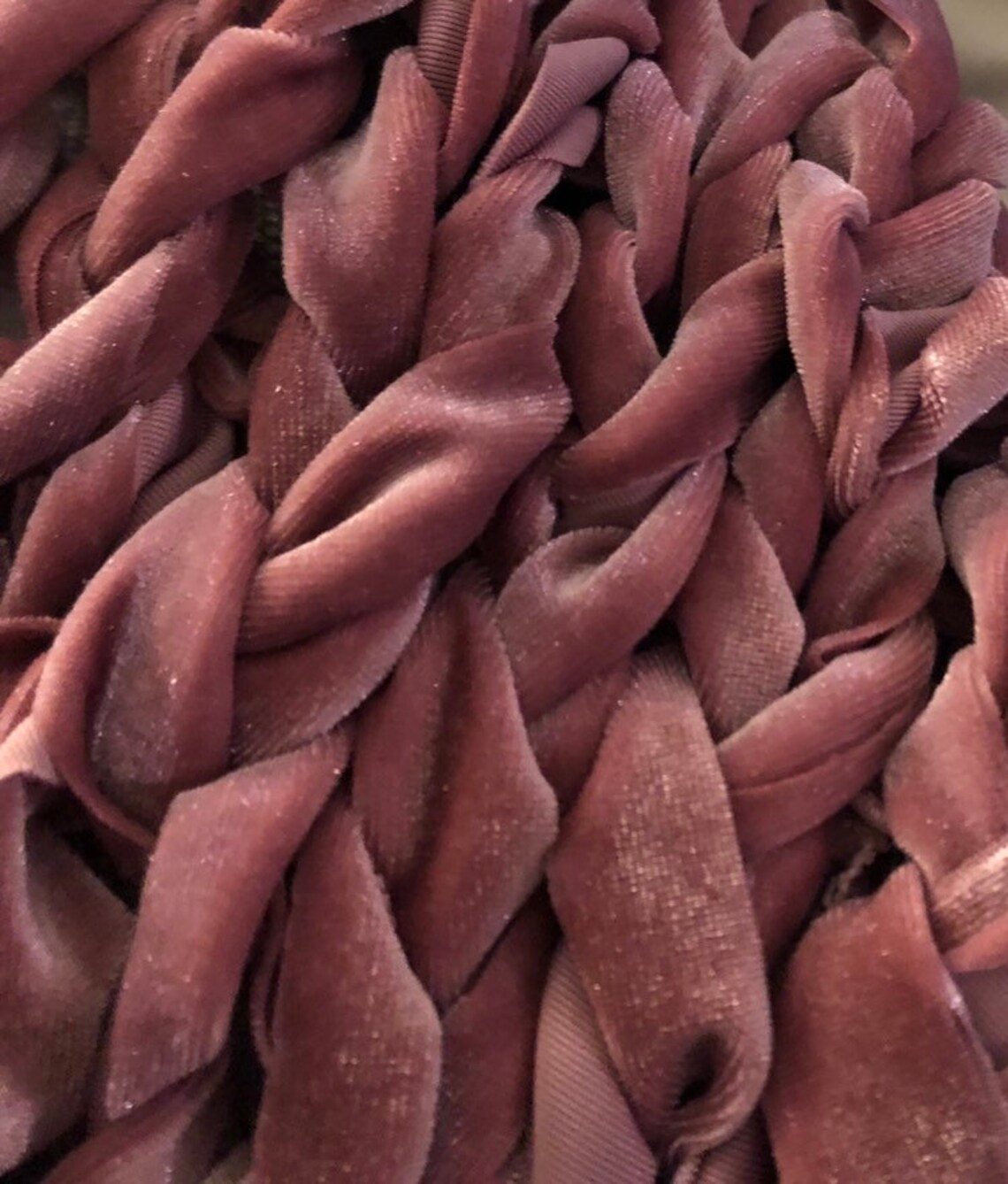 Thick Velvet Knit Bump Blanket / Velvet Pink Layering Blanket Etsy