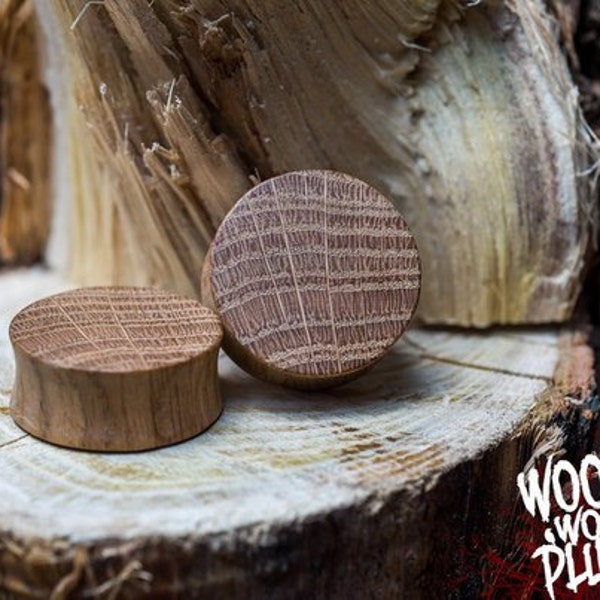 Organic oak plugs  Durable ear plugs ear friendly ear gauges  wooden gauges / 0g plugs / 00 g plugs 8mm 10mm 12mm 14mm 16mm 18mm 20mm 22mm