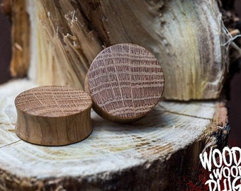 Organic oak plugs  Durable ear plugs ear friendly ear gauges  wooden gauges / 0g plugs / 00 g plugs 8mm 10mm 12mm 14mm 16mm 18mm 20mm 22mm