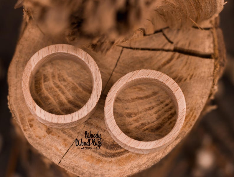 Wenge Ear tunnels - wood tunnels - organic tunnels - natural ear tunnels - ear plugs - wenge wood plugs 10 mm 12 mm 14 mm 16mm 18mm 20mm 22 Beech tree
