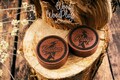 Custom ear plugs and gauges, wooden plugs with any engaving, custom wood plugs with personalization 18mm-50mm 11/16" to 2 inch plugs product logo