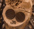 Brazil nut wood plugs - wooden ear plugs - 0g plugs 00g plugs 12 mm 14 mm 16mm 18mm 20mm 22mm 24mm 26mm 1inch 28mm 30mm 32 mm ear gauge product logo