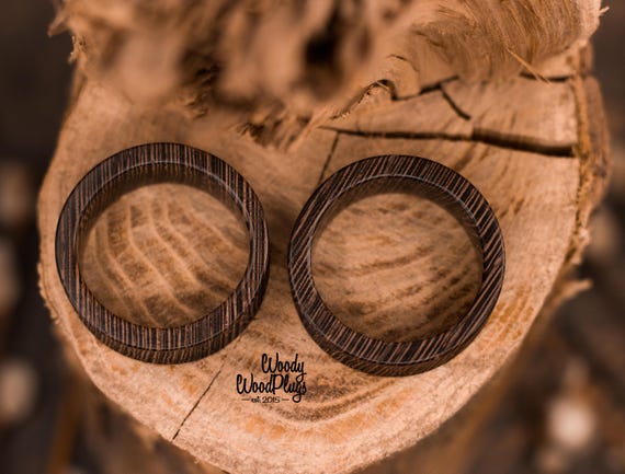 Wenge Ear tunnels - wood tunnels - organic tunnels - natural ear tunnels - ear plugs - wenge wood plugs 10mm 0g 12 mm 14 mm 16mm 18mm 20mm