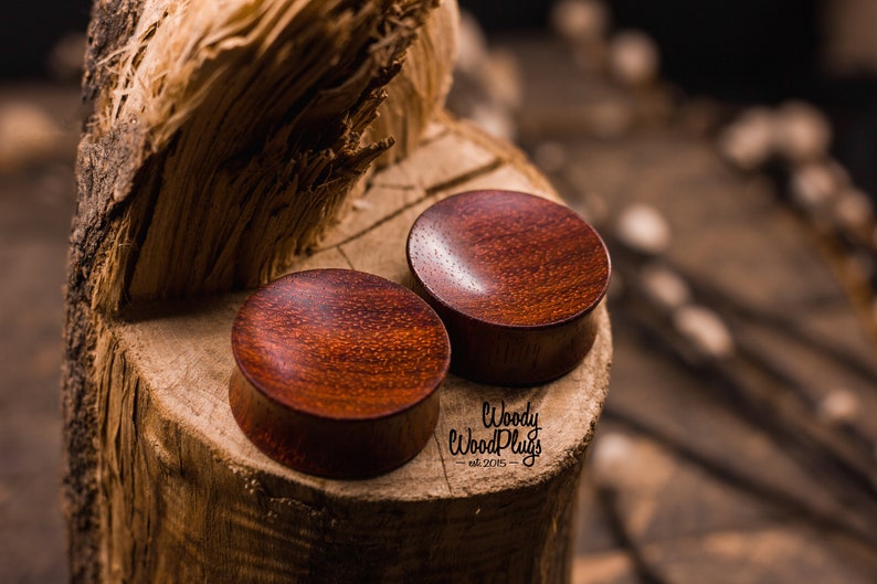 Concave plugs concave ear gauges wooden gauges organic gauges 10 mm 12 mm 14 mm 16mm 18mm 20mm 22mm 24mm 26mm 28mm 30mm Padouk