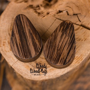 Wooden plugs Teardrop plugs Oak plugs organic plugs natural plugs 18mm plugs 20mm plugs 22mm plugs 24mm plugs 26mm plugs 28mm 30mm image 4