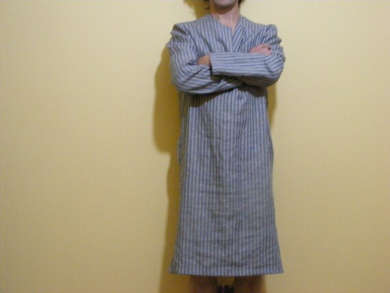 Mens Linen Nightshirt / Lounge Wear 