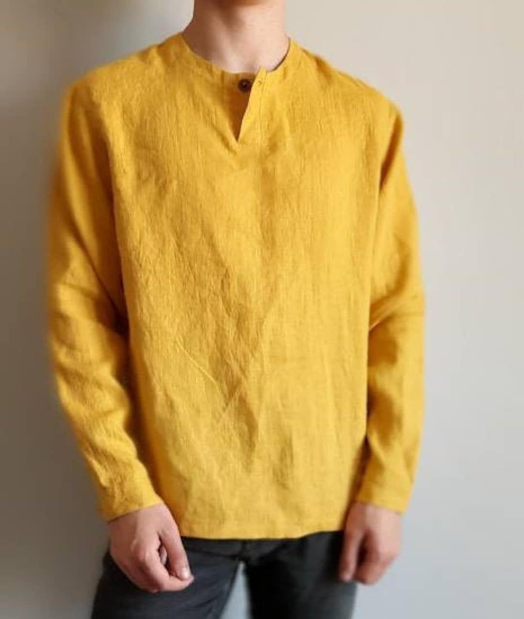 Men's Casual Henley Shirt | Long Sleeve