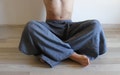 Linen Fisherman Pants: Unisex Wide Leg Sarong Trousers, Wrap Drawstring Closure product logo